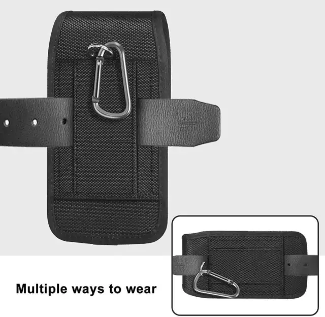 Universal Belt Loop Hook Cover Pouch Bag Nylon Case For All Mobile Phone Holster 3