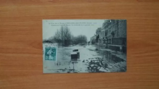 CPA: La flood de la Marne à CHALONS SUR MARNE (January 1910), chemin d