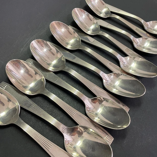 Lot de 6 cuillères à cocktail CHRISTOFLE en métal argenté