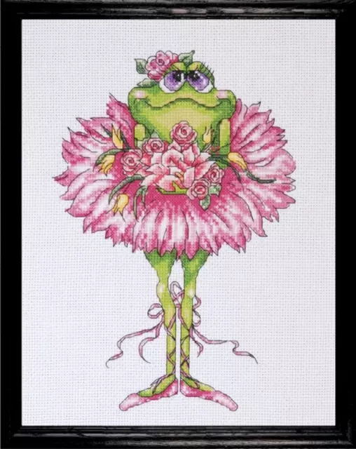 Design Works Cross Stitch Kit - Frog Bouquet