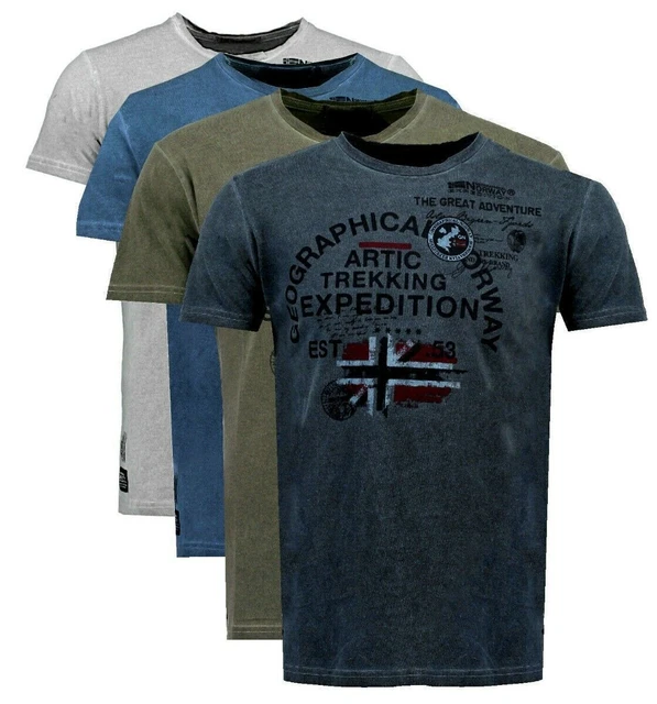 T-shirt GEOGRAPHICAL NORWAY maglia JERGEN Maniche Corte Short Sleeves Uomo