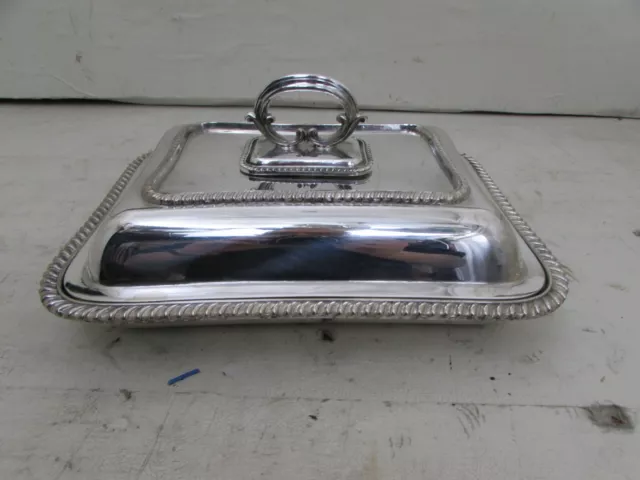 Victorian Hukin & Heath Silver Plated Entree Serving Dish