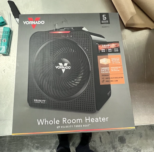 Vornado Velocity 4 Whole Room Heater Black