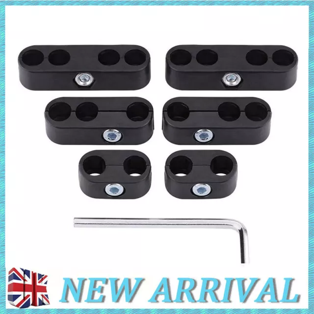 Ignition Lead Clip Separator Kit Spark 7mm 8mm Plug Wires Clamps Holders Spacers