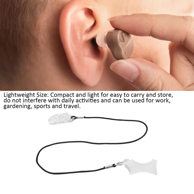 (Monaural) Audífono Clip Audífono Audífono Cuerda Clip Prevención de Pérdidas Grande