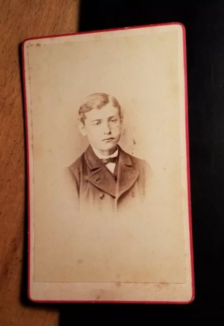 Carl von John aus Kiel als Junge - Portrait / CDV ca. 1860/70er Jahre