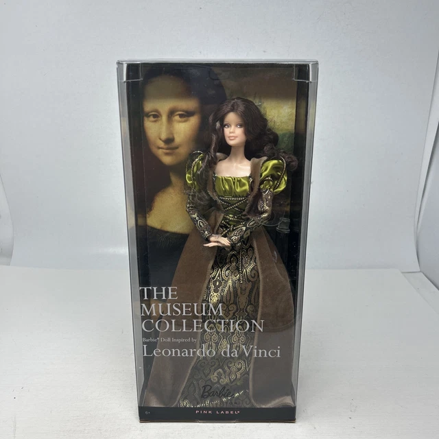 Barbie Collector The Museum Collection Leonardo Da Vinci Barbie Doll Pink Label