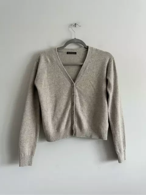 Brandy Melville Kennedy Cardigan Jacket Open Front Wool Blend Coat One Size  Gray