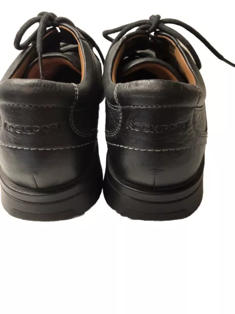 ROCKPORT ADIPRENE MENS 12M Black Leather Walking Shoes Lace Ups Shock ...