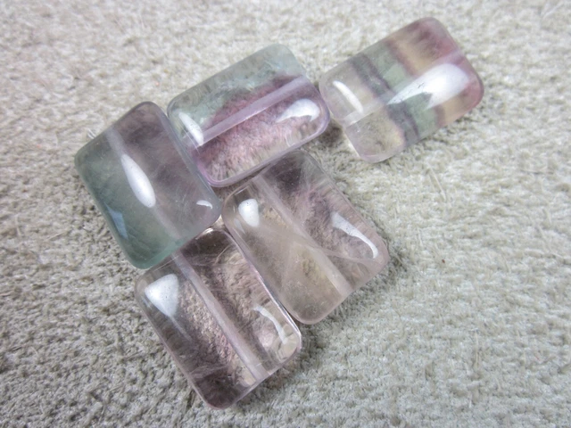 Steinperlen, Fluorit, Halbedelstein, Schmuck, Hobby, Basteln, Kreativität