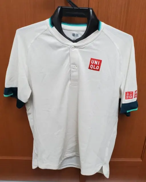 Uniqlo Roger Federer RF 2021 Doha Dubai Qatar Henley Tennis Polo Shirt M (US S)