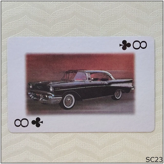 CHEVROLET BEL AIR 1957 Car Playing Swap Card (SC23) $4.99 - PicClick AU