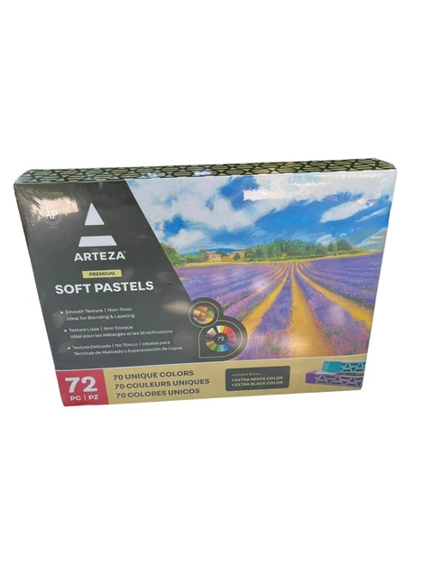 Nuevo Juego Arteza 72 piezas Pasteles Suaves Premium Textura Suave Arte Suministro Sellado Pro