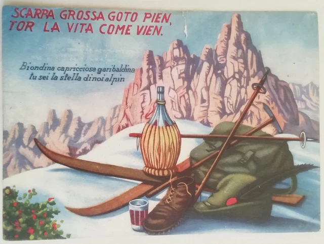 Carte Postale Militaire Italienne - Battaglione Feltre - Preghiera Degli Alpini - Alpinisme Guerre