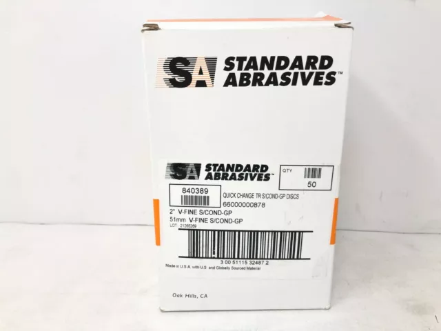 Standard Abrasives 840389 Quick Change Surface Conditioning GP Disc 2" VFN TR