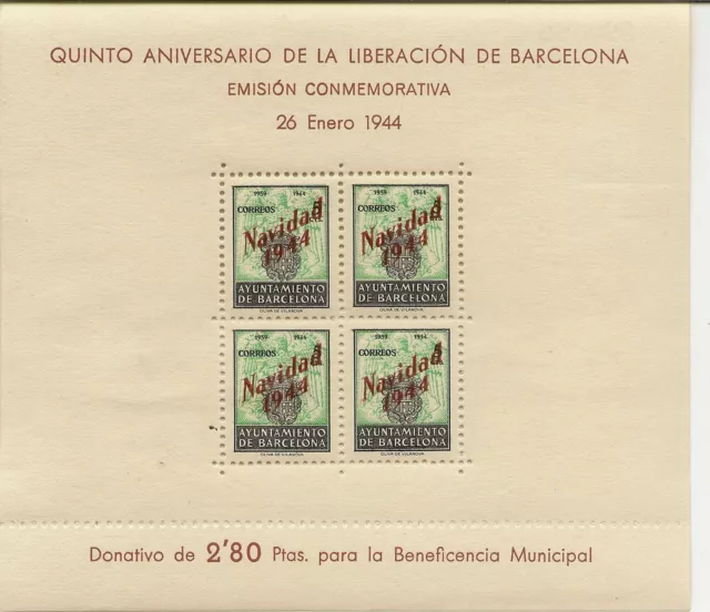 BARCELONA  Edifil NE25/NE26** Mnh  Navidad Serie completa  1944  NL1065