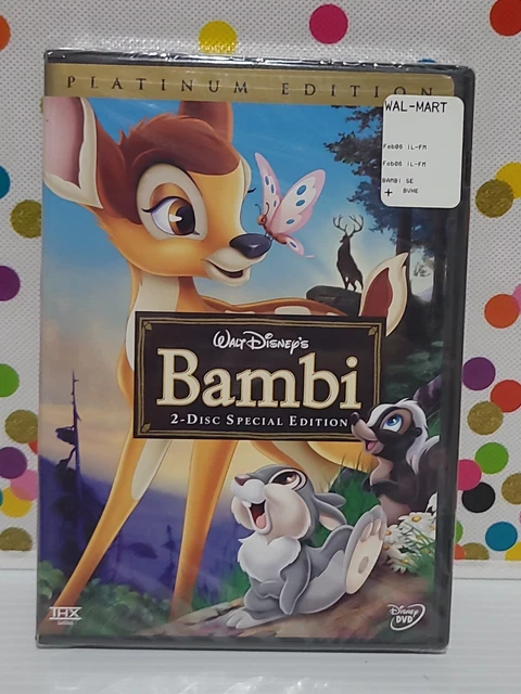 Bambi (DVD, 2005, 2-Disc Set, Special Edition/Platinum Edition) Sealed