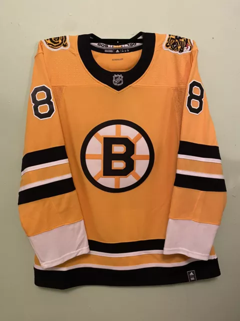 NWT Adidas Boston Bruins David Pastrnak Reverse Retro Hockey