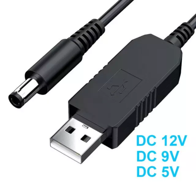 auf DC Jack WiFi zur Power bank Aufwärts kabel Boost Line USB-Kabel Konverter