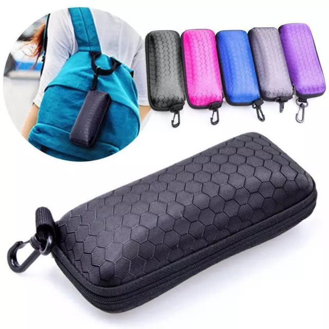 Rectangle Zipper Sunglasses Hard Eye Glasses Case Eyewear Protector NICE P8P5