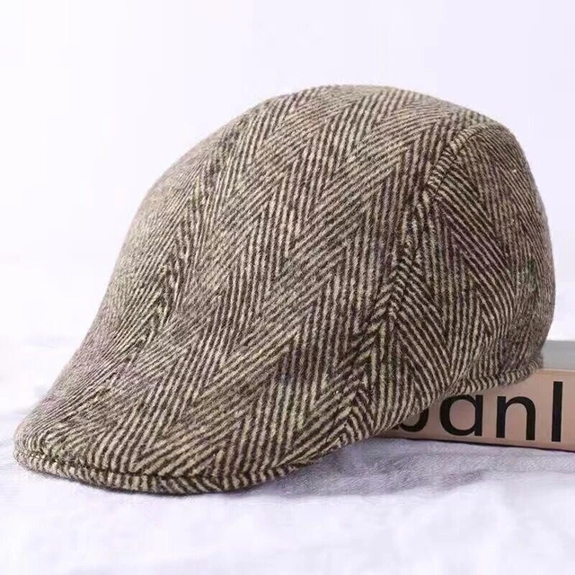 Bonnet,Béret Vintage pour hommes et femmes, chapeau de journal lierre