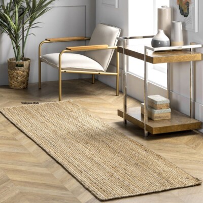 Dragon Tapis 100% Naturel Tressé Jute Handmade Réversible Bohème Zone Tapis Décor Tapis 