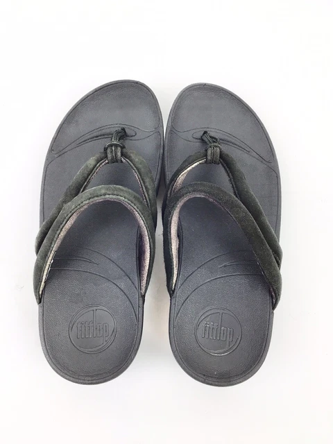 Fitflop Swirl Black Suede Size 5 3