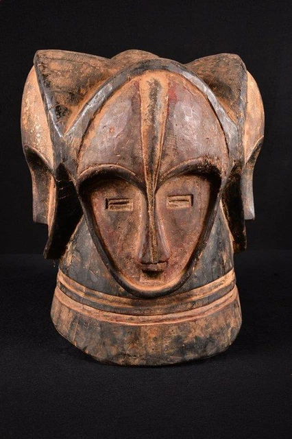 13999 African Old Fang Two Face Helmet Mask/Helmet Mask Gabon