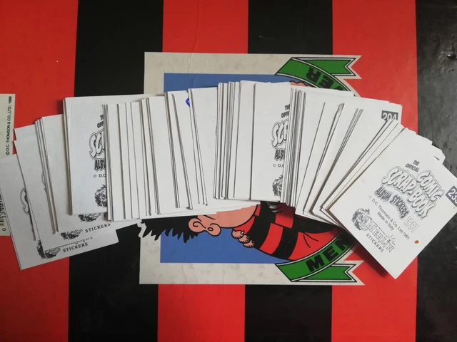 MERLIN BEANO DANDY Comic Scrap Book Stickers 1991 Select The Sticker ...