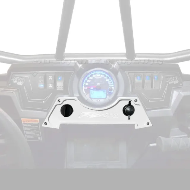 USA Made Billet Dash Panel Bezel Polaris RZR XP1000 S 900 Turbo White Lightning