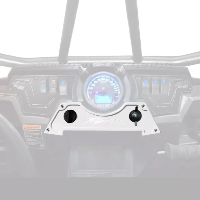 USA Made Billet Dash Panel Bezel Polaris RZR XP1000 S 900 Turbo White Lightning