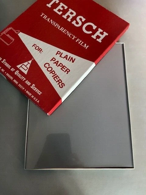TERSCH FNF-778 8x11 CLEAR TRANSPARENCY FILM