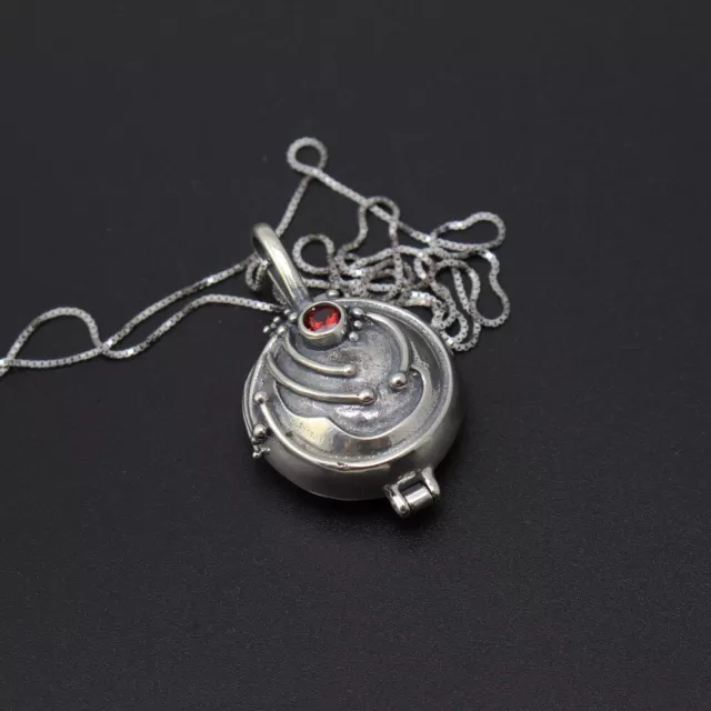 Elena's Vervain Pendant Necklace Locket The Vampire Diaries S925 Silver US Ship