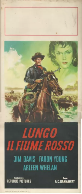1964 * Locandina Cinema "Lungo il Fiume Rosso - Lee Van Cleef" Western (B)