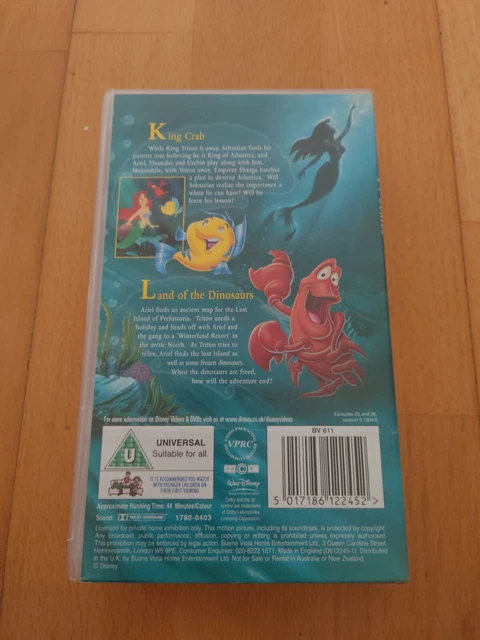 WALT DISNEY THE Little Mermaid TV Series VHS Video Episodes 25-26 ...