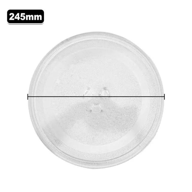 Microwave Oven Platter Turntable Glass Tray Glass Plate Dia - 245mm