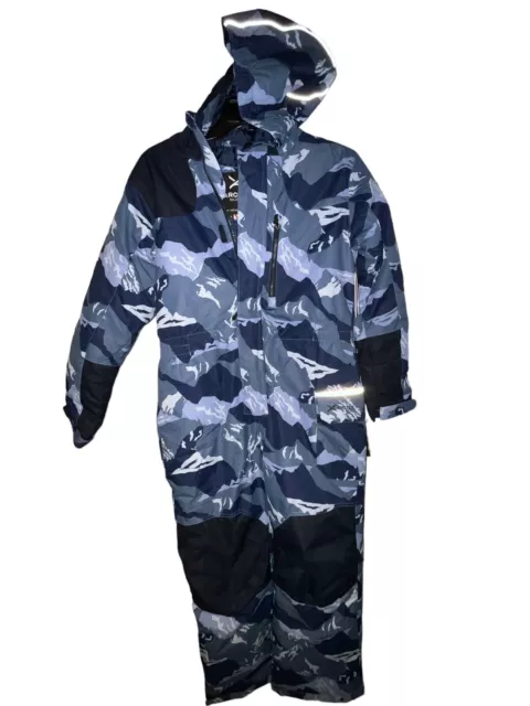 Arctix Kids Dancing Bear Insulated Snow Suit Mountain Camo Blue Large 14/16 NEW