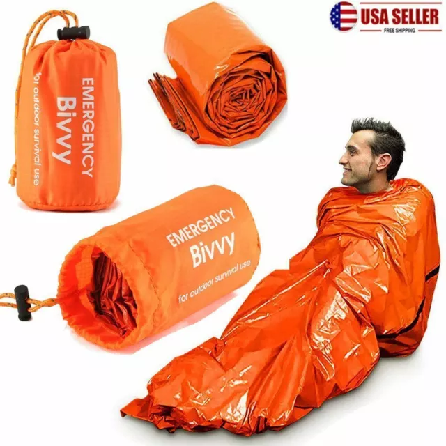 Waterproof Emergency Sleeping Bag Outdoor Survival Thermal Mylar Blanket Camping