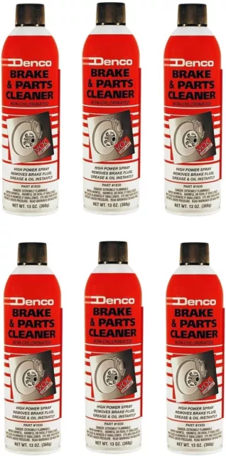 Denco #1930 Brake & Parts Cleaner - 13 OZ Net Wt - 15.3 FL OZ - 6 Pack