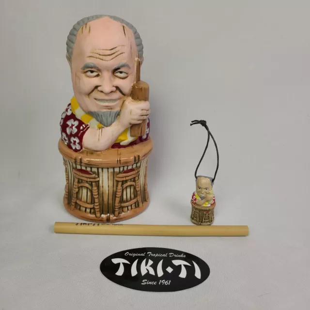 Tiki Ti Mug 60th Anniversary Ray Buhen Thor Tiki Farm Ornament Straw Sticker Box