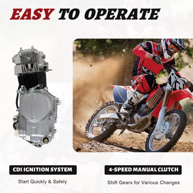 125CC 4 Stroke CDI Motor Engine Kit Pit Dirt Bike ATV Quad For Honda CRF50 Z50