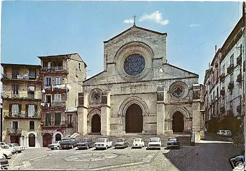 Cartolina D'epoca Cosenza Il Duomo Calabria Cod. 2893