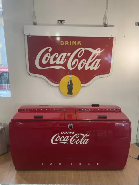 Ghiacciaia Coca Cola  Americana Restaurata, Kühlschrank,Cooler,fridge Flipper