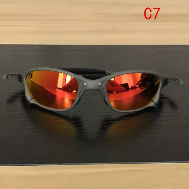 X Metal Juliet Cyclops Sunglasses - UV 400 Polarized Ruby Glass Titanium Goggles