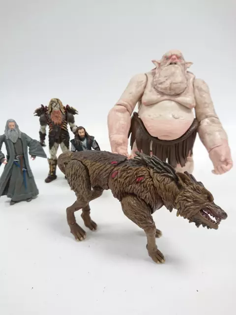 The Hobbit LOTR 5pc Figure Bundle NLP 2012 Goblin King Warg Bolg Orc Thorin Toys