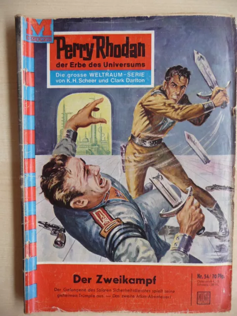 Perry Rhodan Heft Nr. 54 Der Zweikampf 1. Auflage