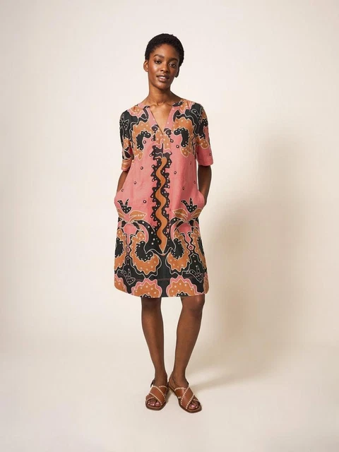 Ladies linen shift dresses outlet