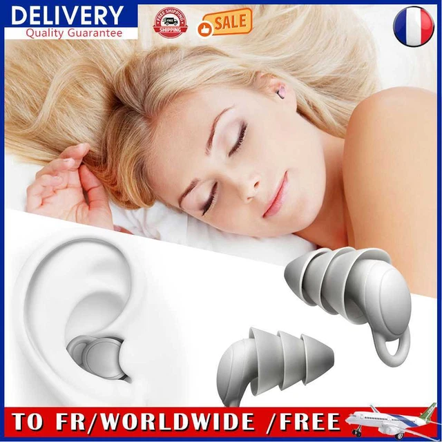 Ear Plugs Soundproof Earplugs Protector Water Sports Pool Accessories (Silver)