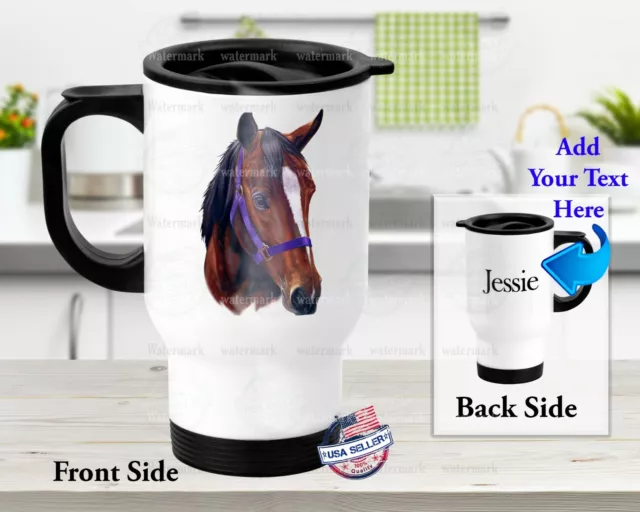 Ranch Majestic Horse  - Stainless Steel Thermal 14oz Insulated Travel Mug