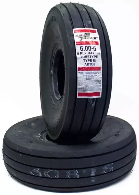 Specialty Tires of America AB3E6 McCreary Air Hawk 6.00-6 8 Ply Aircraft Tire